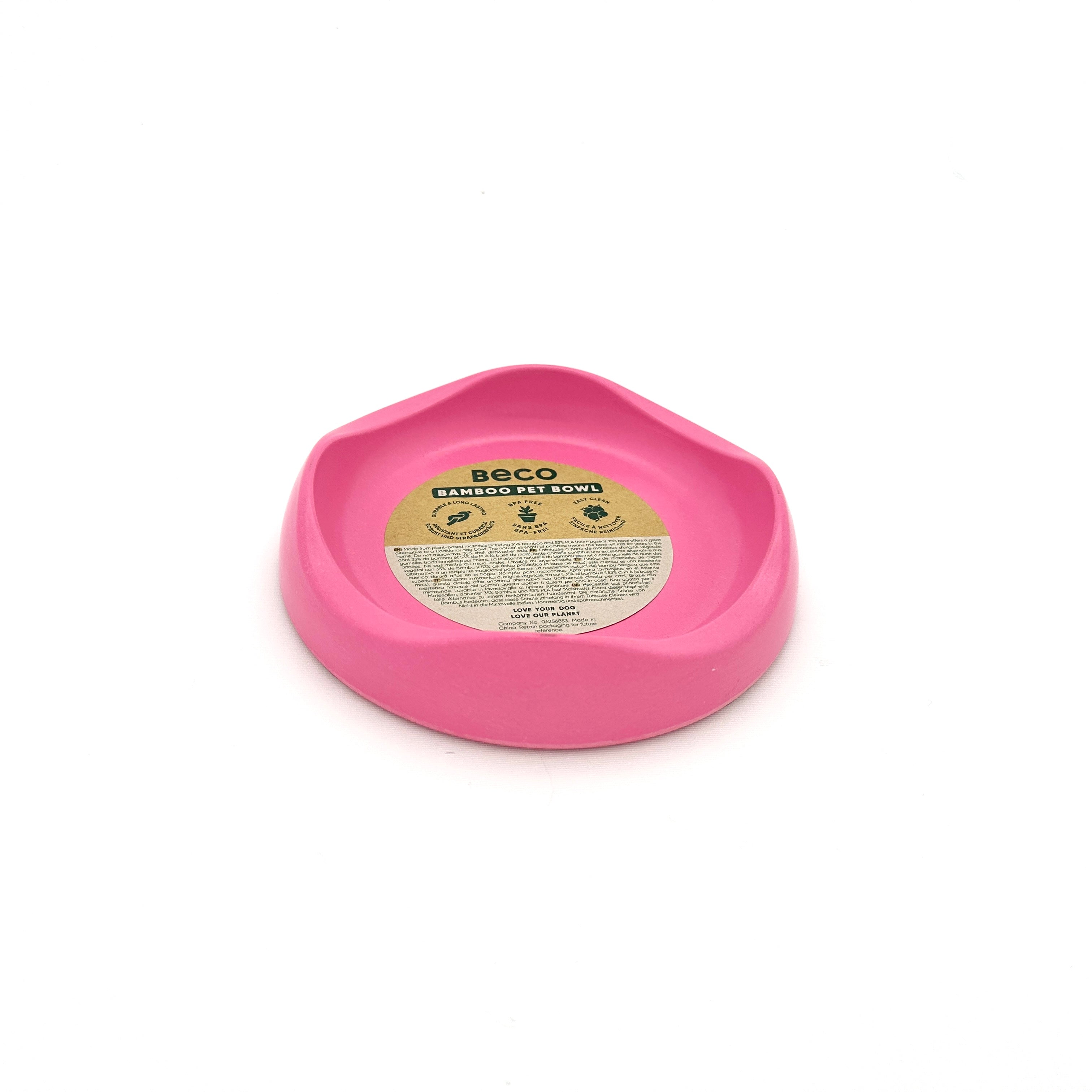 Beco - Matskål av växtfiber (S, Rosa eller blå)
