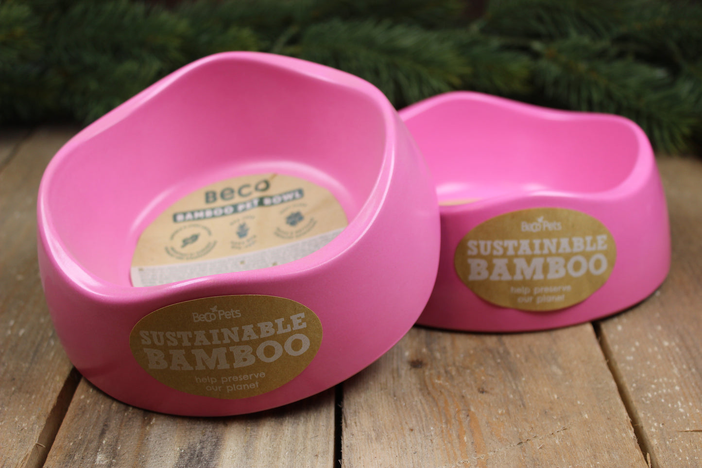 Beco - Medium matskål av växtfiber (Rosa eller blå)