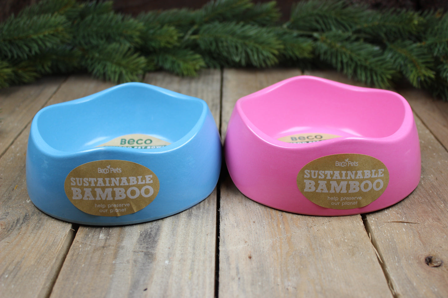 Beco - Medium matskål av växtfiber (Rosa eller blå)