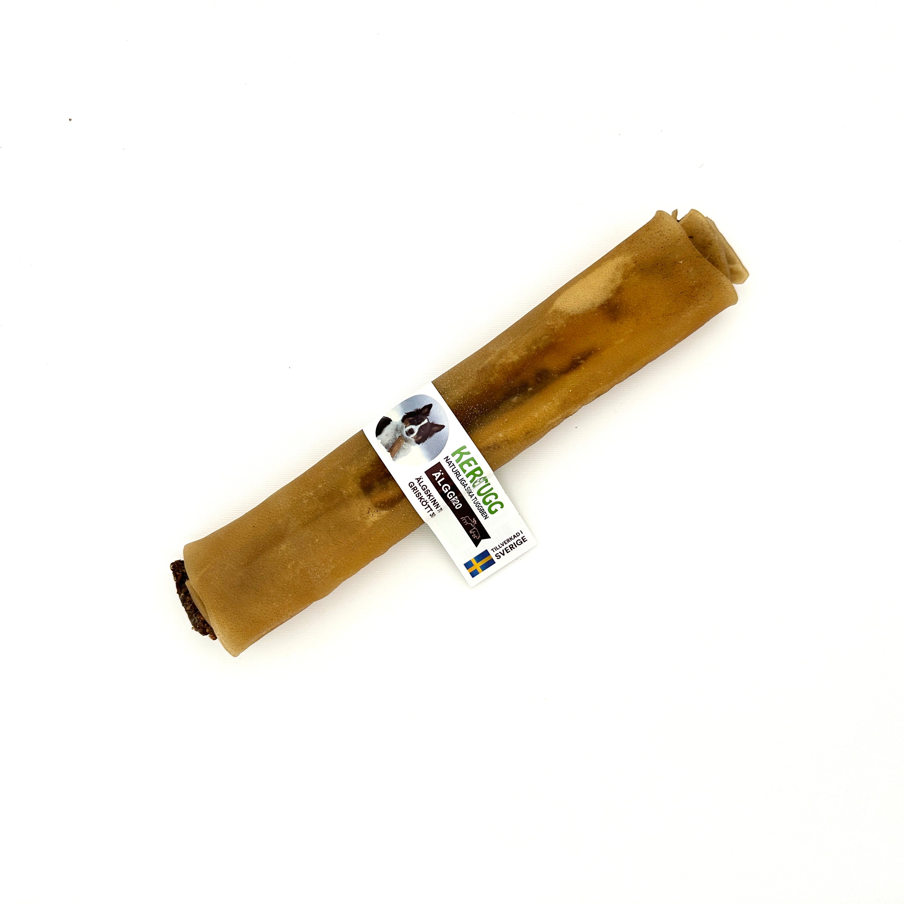 Kerotugg - Älgrulle fylld med grishjärta (20cm, 100g)