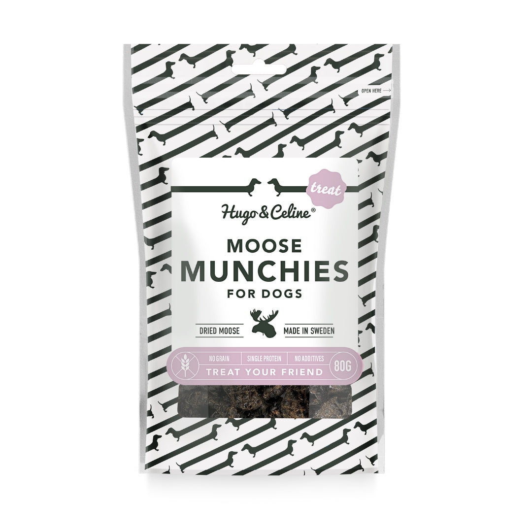 Hugo & Celine - Moose Munchies | Svenskt älggodis (80g)