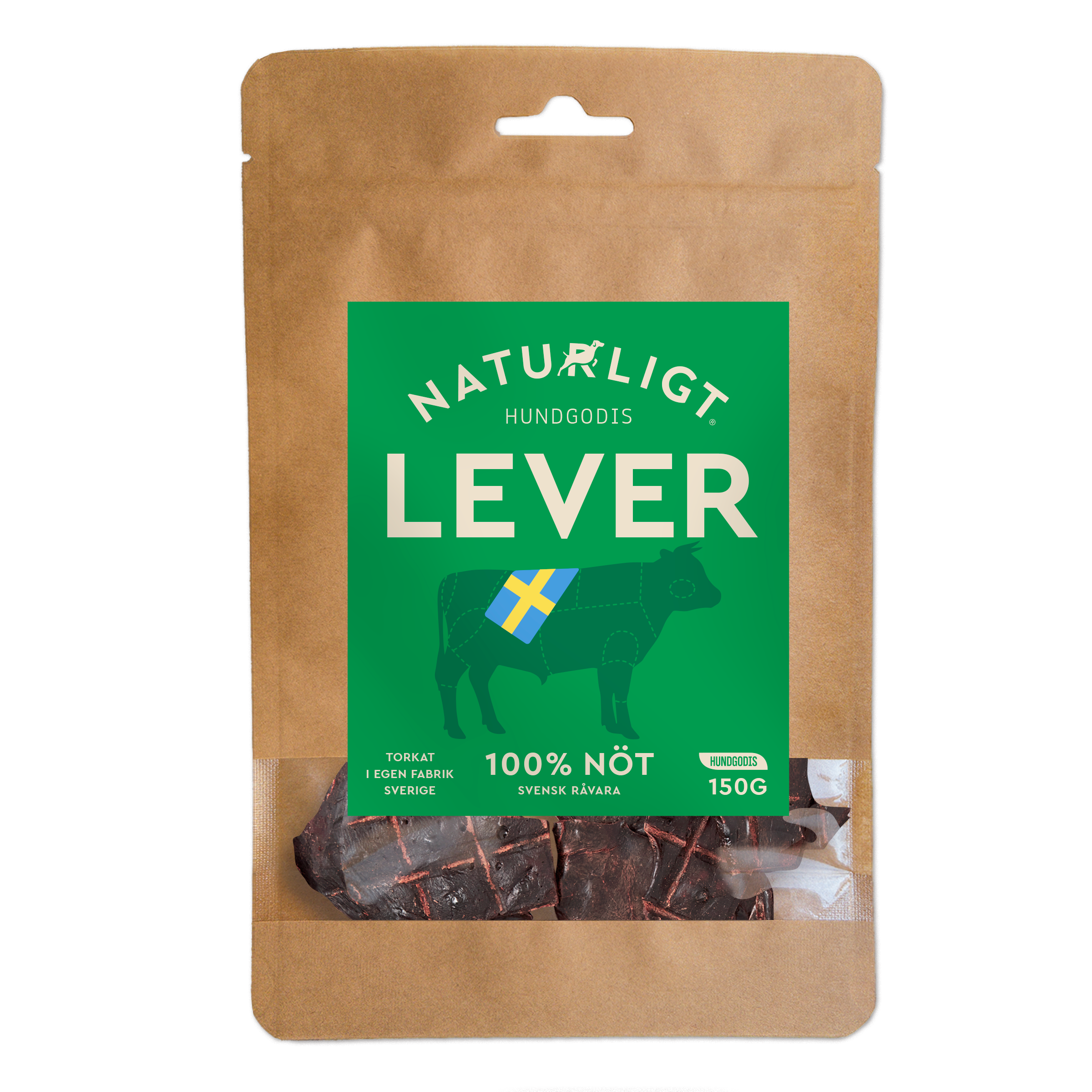 Naturligt hundtugg - Nötlever (150g)