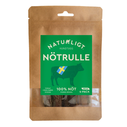 Naturligt hundtugg - Nötrulle (4-pack)