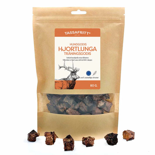 TassaFritt - Hjortlunga i bitar (80g)