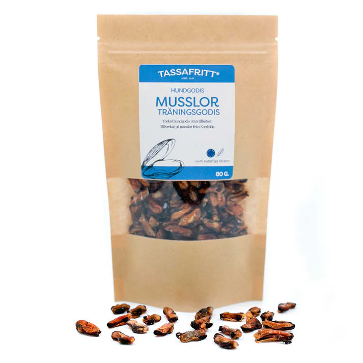 TassaFritt - Torkade blåmusslor (80g)
