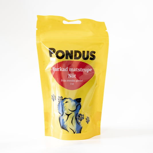 Pondus - Torkat matstrupe från nöt (3-pack)