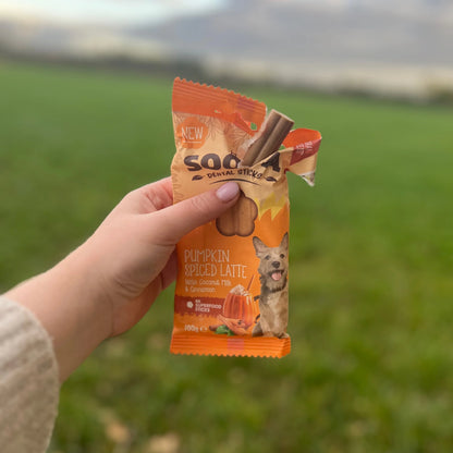 Soopa - Tuggpinnar | Pumpkin Spiced Latte - Pumpa & Kanel (4-pack)