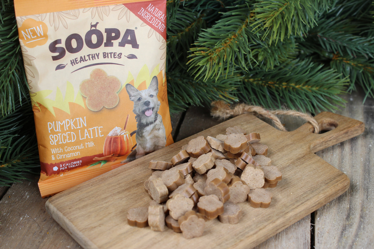 Soopa - Hundgodis | Pumpkin Spiced Latte, Pumpa och kanel (50g, 50 bitar)