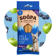 Soopa - Tuggpinnar | Äpple & Blåbär (4-pack)