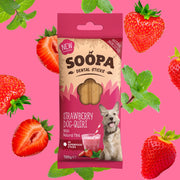 Soopa - Tuggpinnar | Strawberry Dog-Quiri - Jordgubb & Kokos (4-pack)