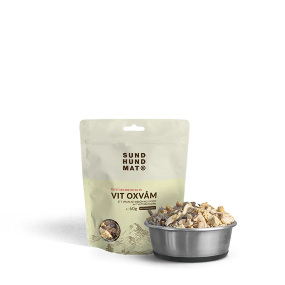 Sund Hundmat - Frystorkad vit oxvåm (60g)