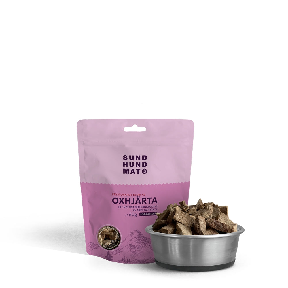 Sund Hundmat - Frystorkat oxhjärta (60g)