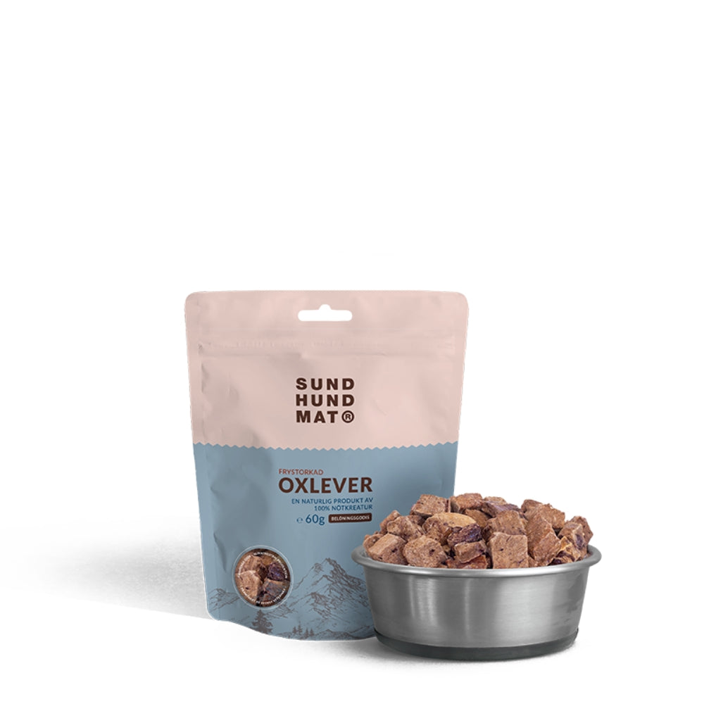 Sund Hundmat - Frystorkad oxlever (60g)