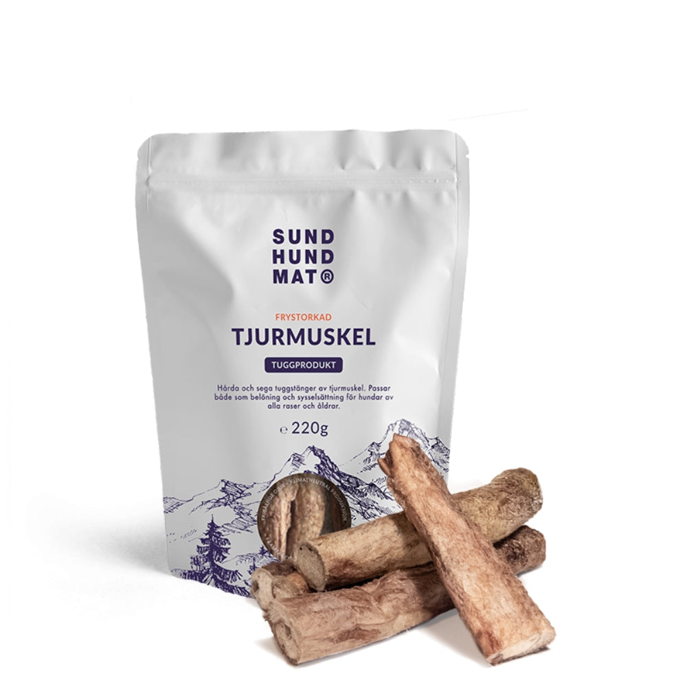 Sund Hundmat - Frystorkad tjurmuskel (220g)