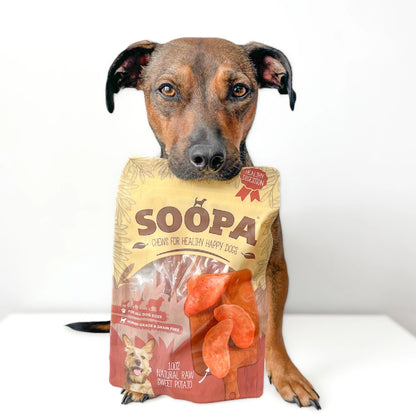 Soopa - Tugg av torkad sötpotatis (100g)