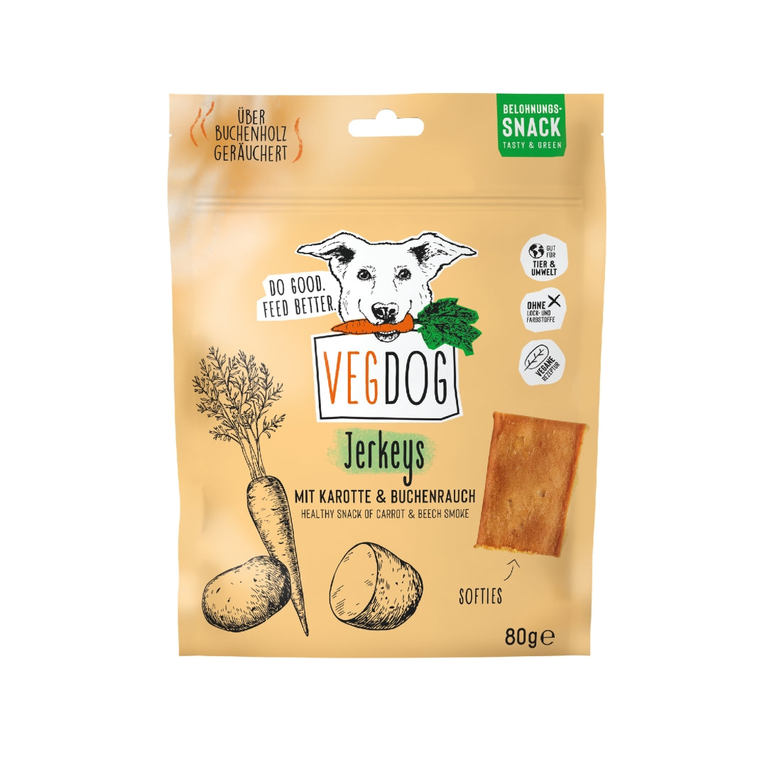 VEGDOG -  Jerkeys Morot (80g)