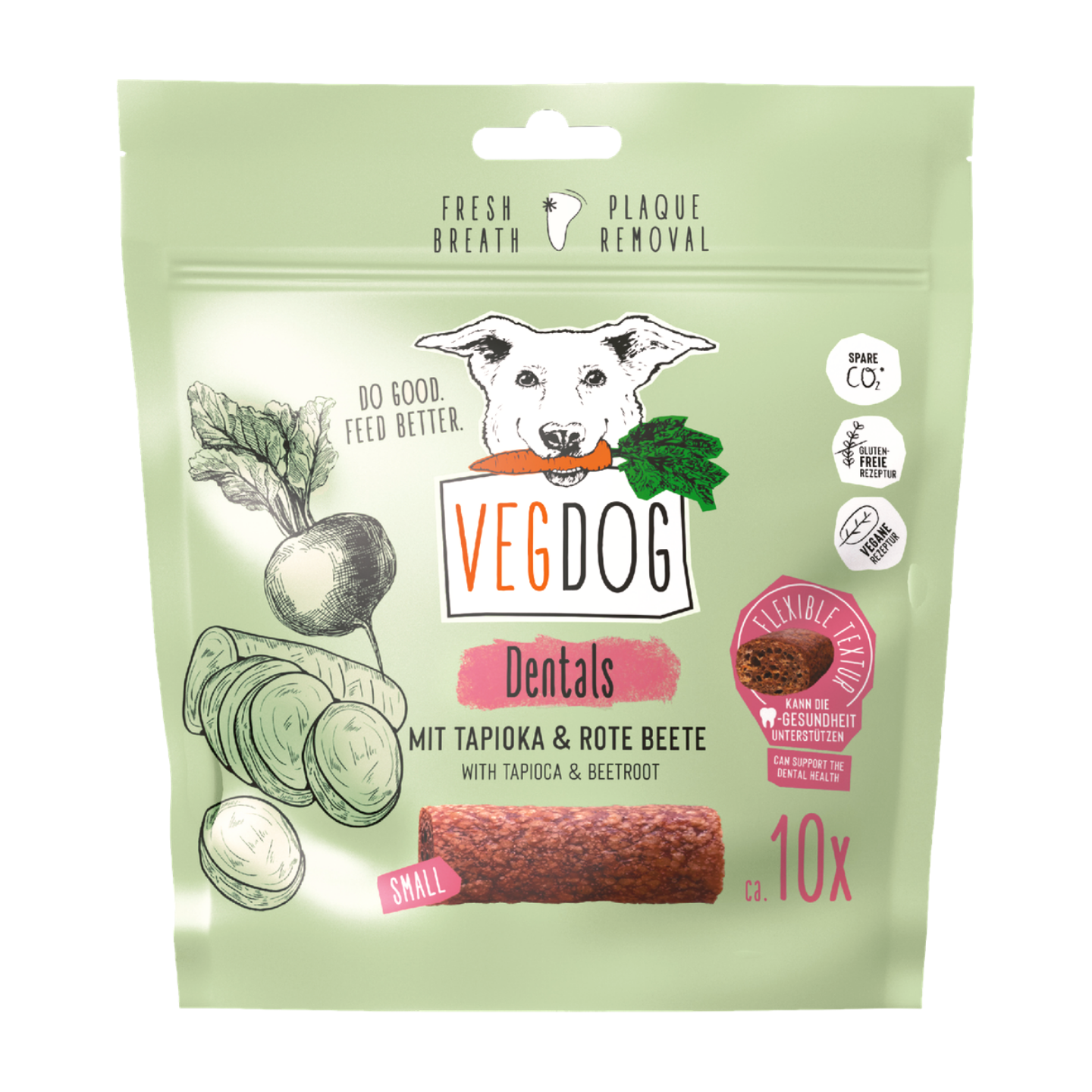 VEGDOG - Dentals  Tapioka & Rödbeta (120g)