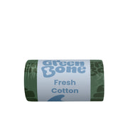 Green Bone bajspåsar Fresh Cotton, rulle med 15 påsar
