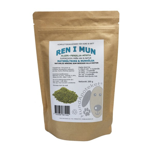 Hundapoteket - Ren i mun (200g)