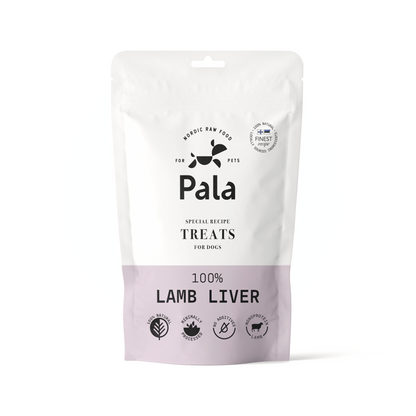Pala - Hundgodis av 100% lammlever (100g)