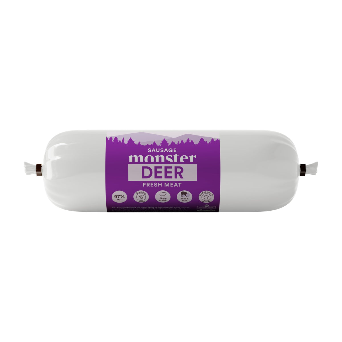 Monster Dog Sausage Deer 400 g, godiskorv för hund