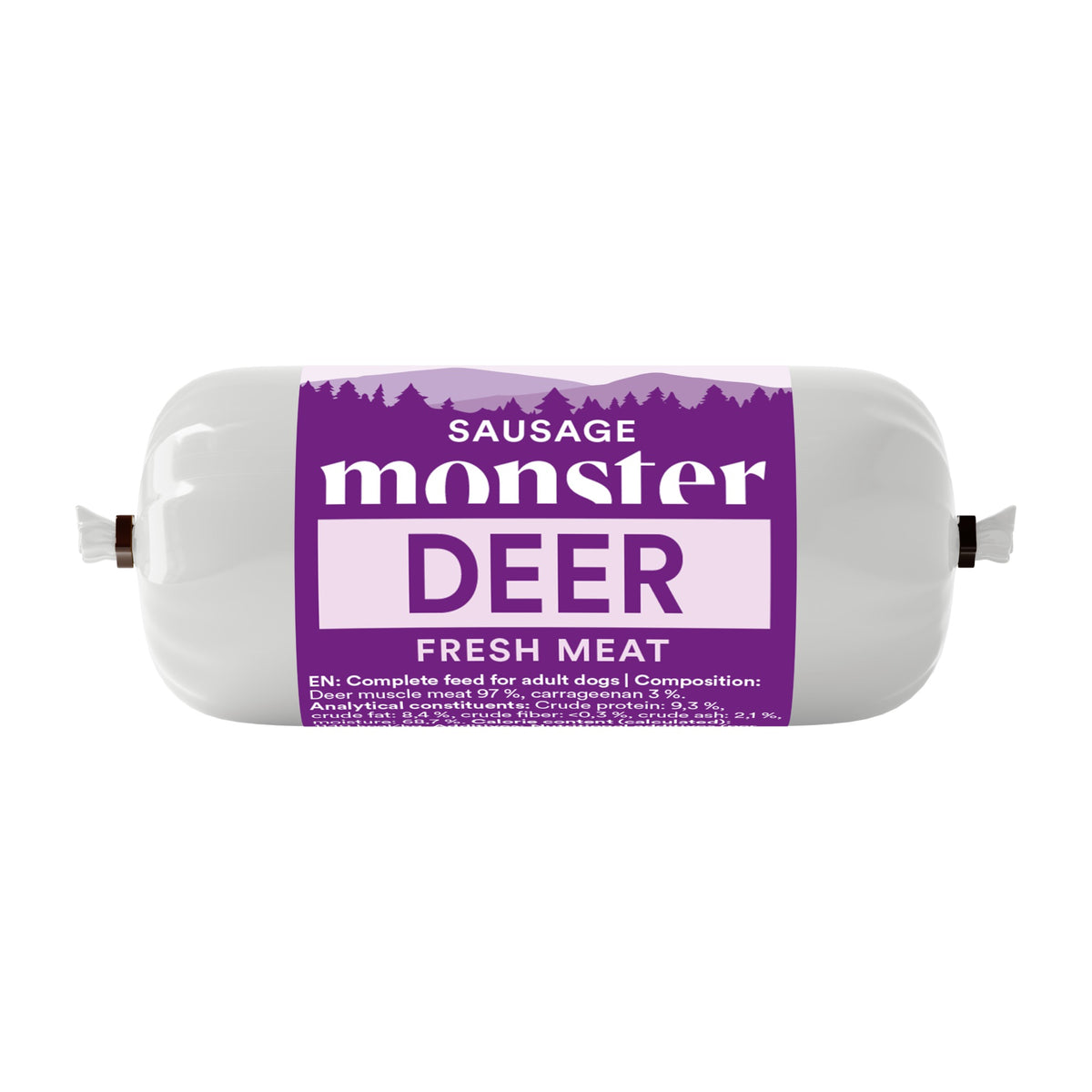 Monster Dog Sausage Deer 80 g, godiskorv för hund