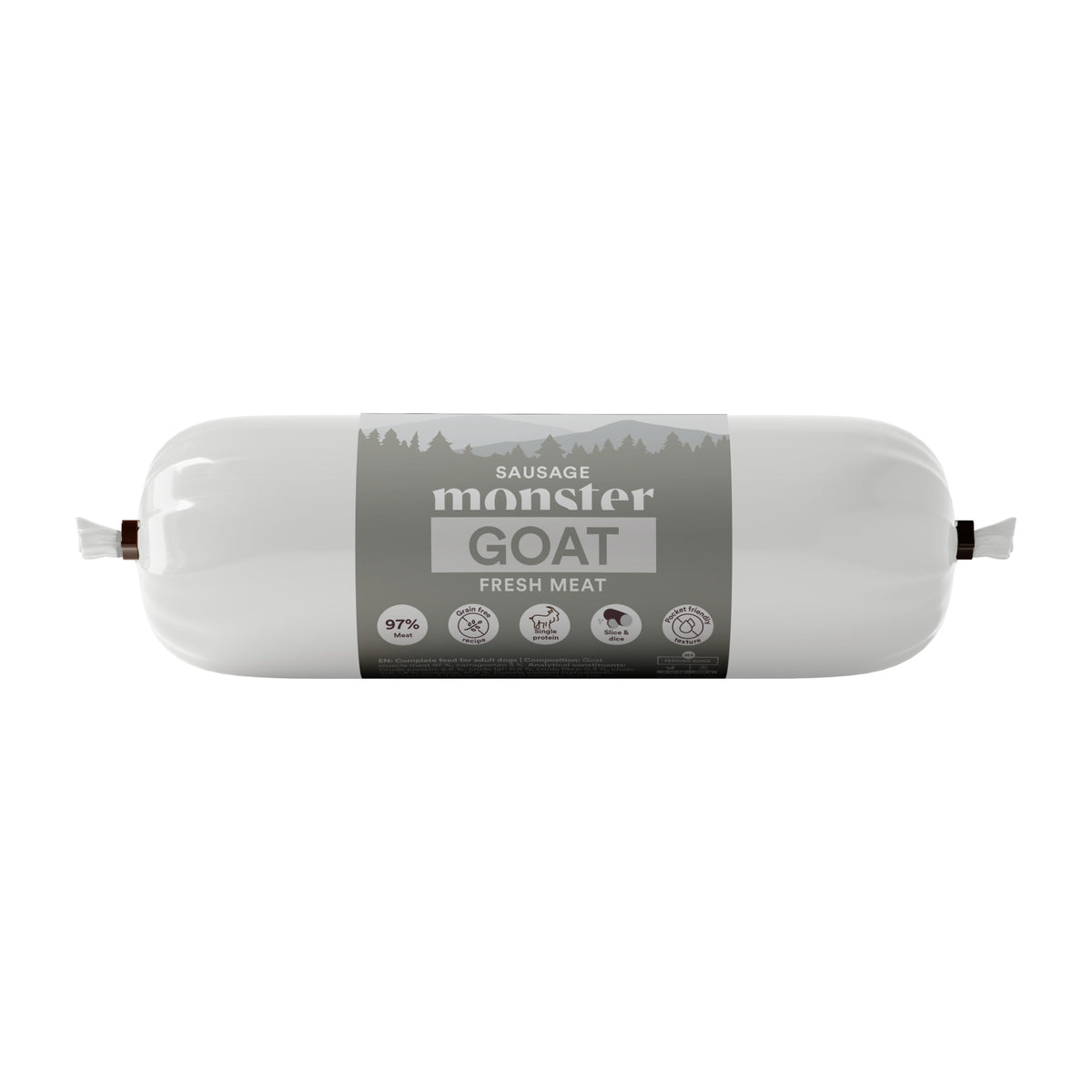 Monster Dog Sausage Goat 400 g, godiskorv för hund