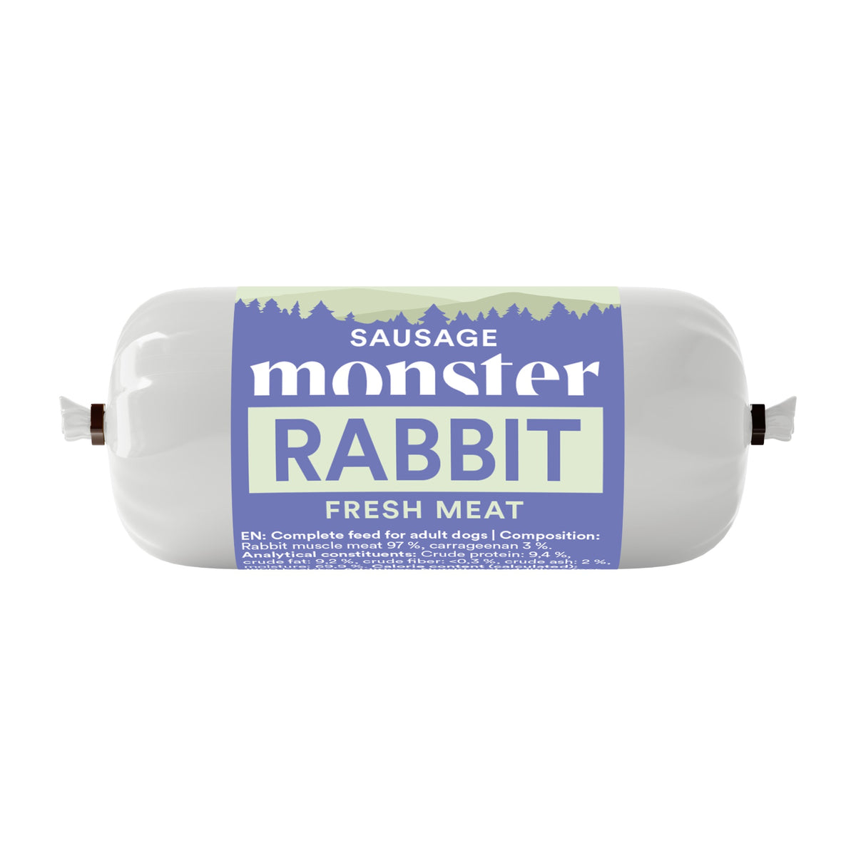 Monster Dog Sausage Rabbit 80 g, godiskorv för hund