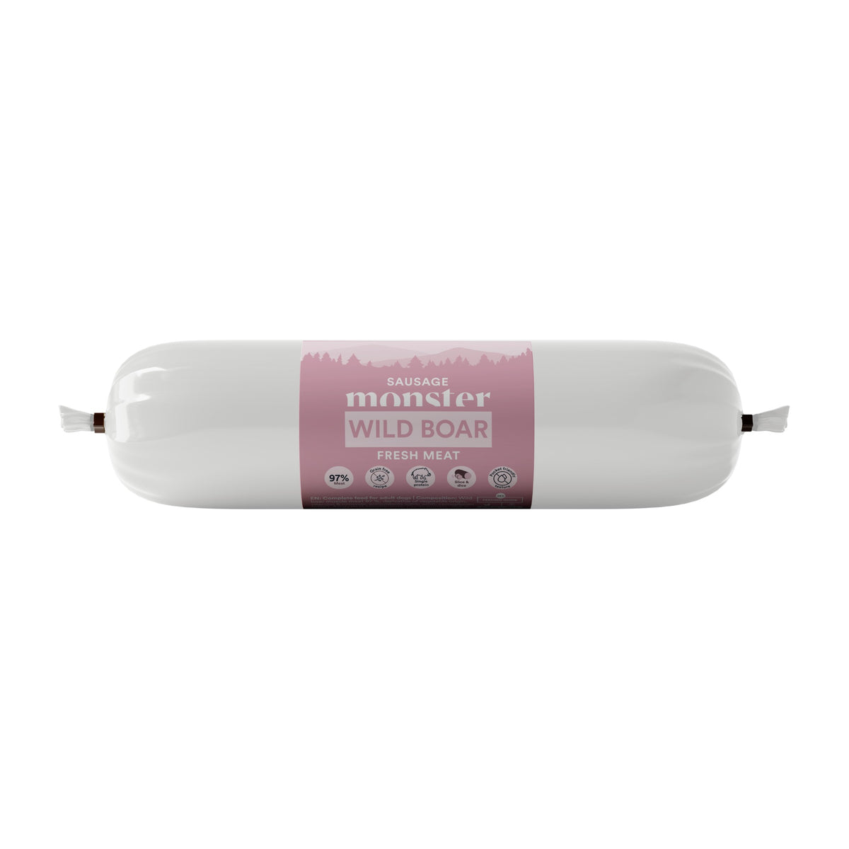 Monster Dog Sausage Wild Boar 200 g, godiskorv för hund