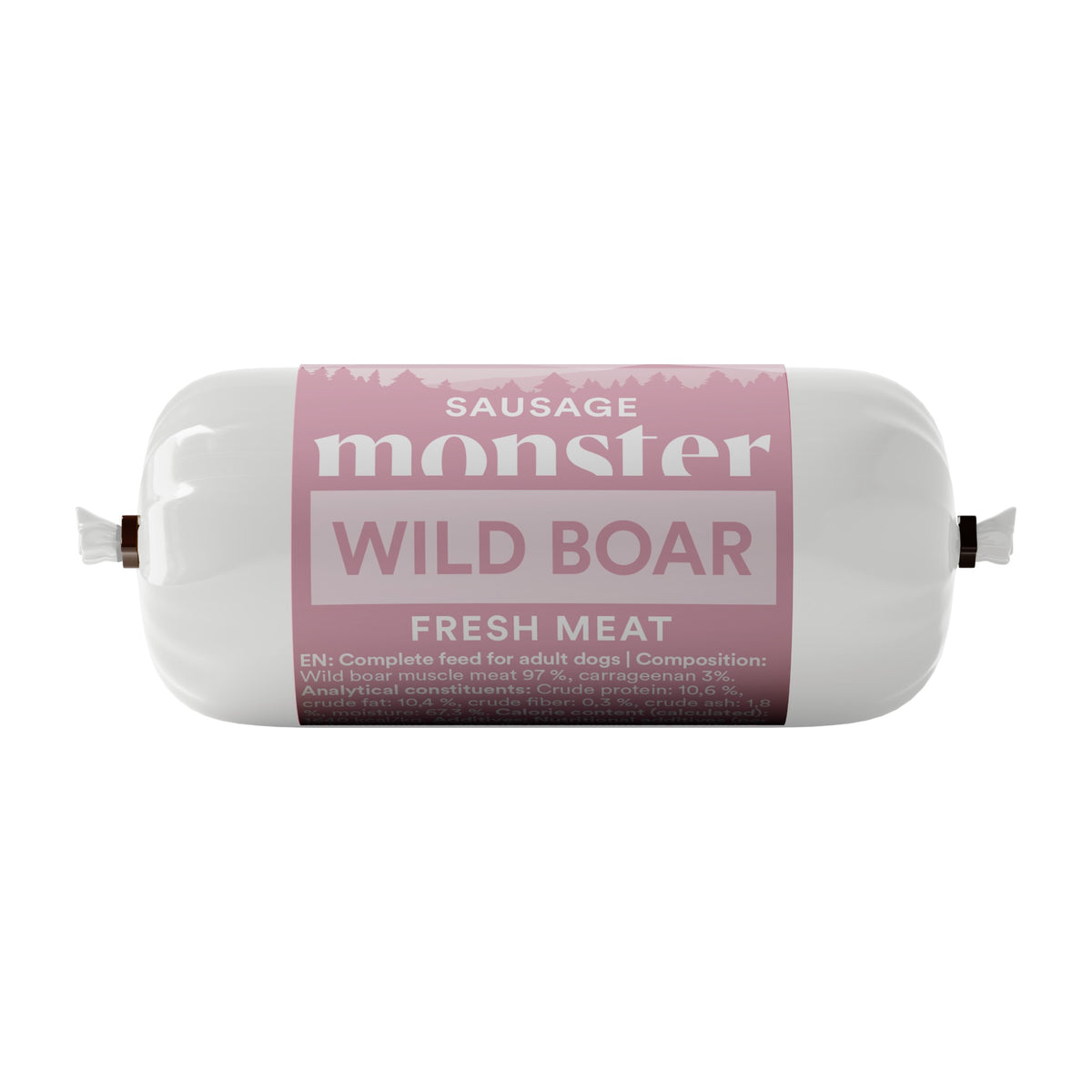 Monster Dog Sausage Wild Boar 80 g, godiskorv för hund