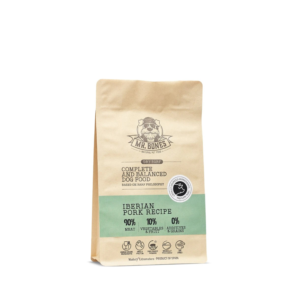 Mr. Bones lufttorkat helfoder med iberiskt fläsk i påse 450 g