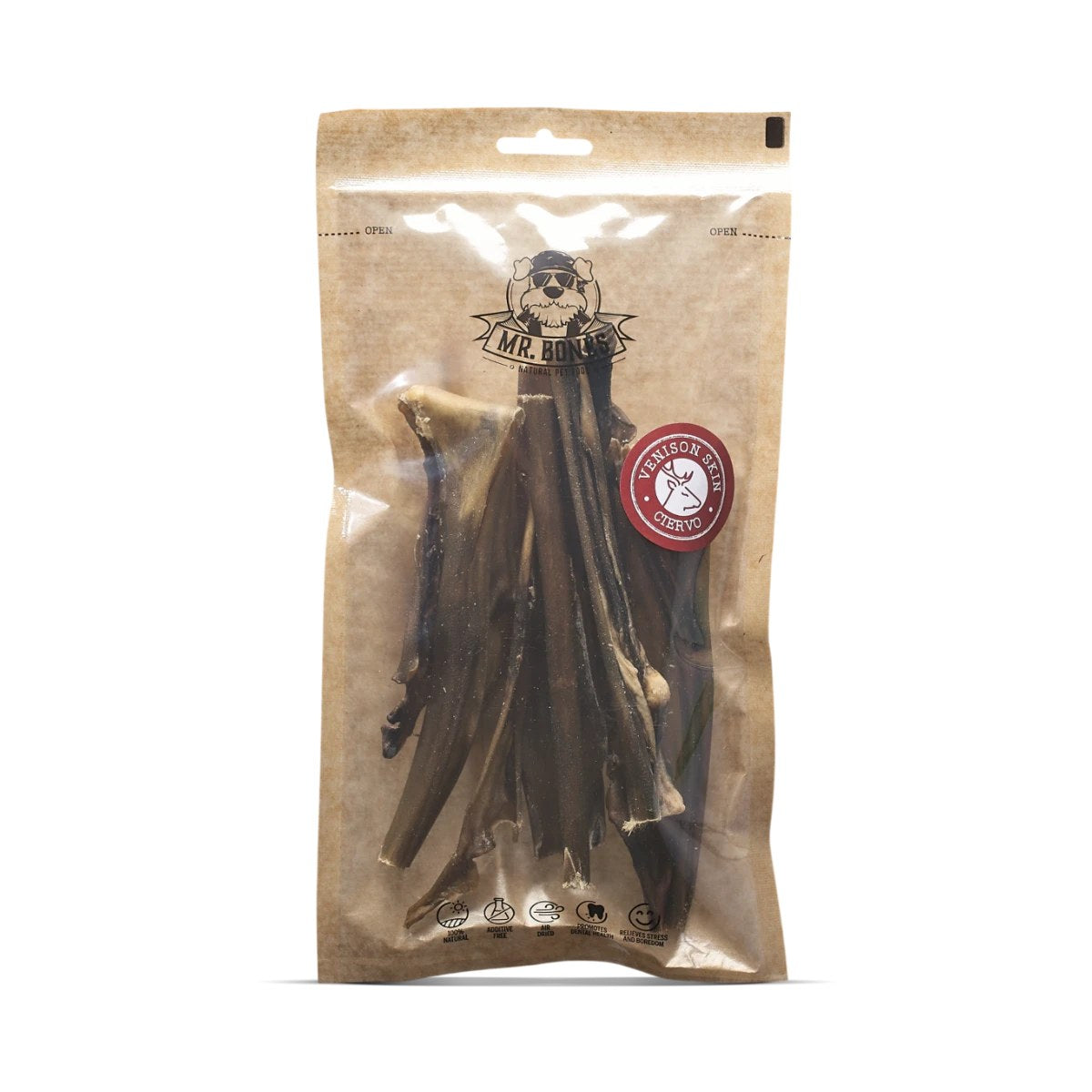 Mr. Bones hjortskinn i påse 80 g