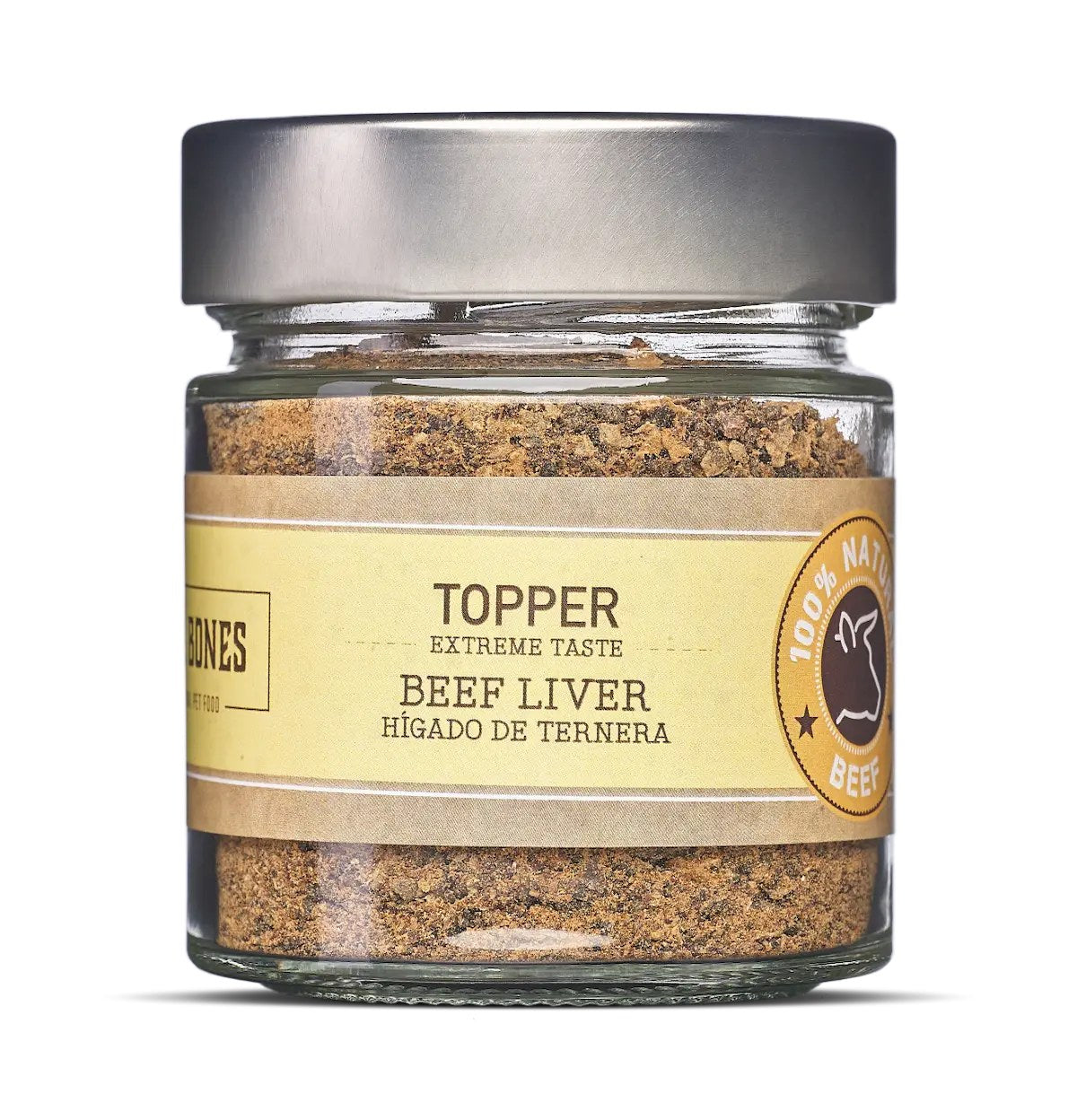 Mr. Bones Topper kalvlever i glasburk 100 g