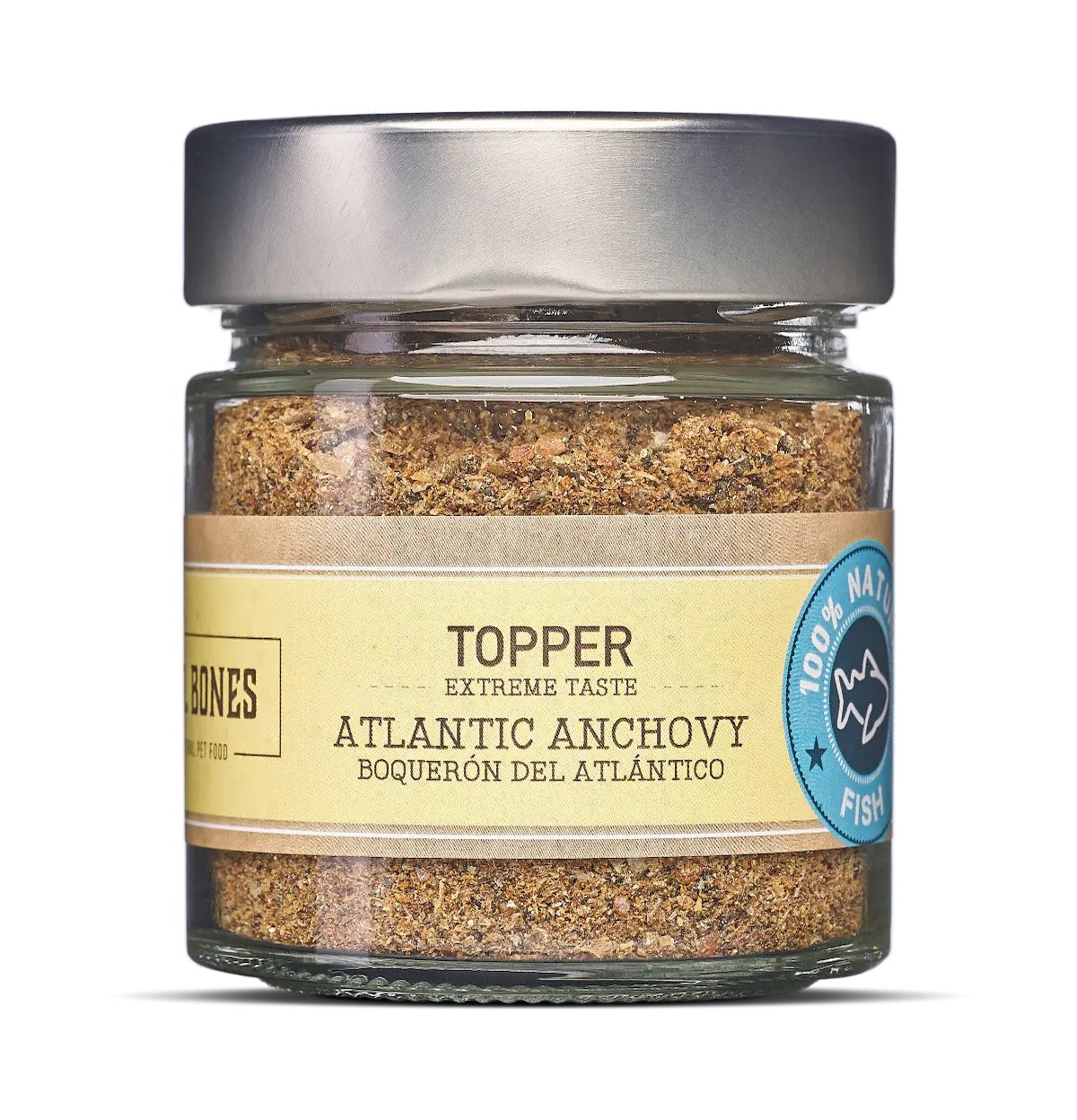 Mr. Bones Topper ansjovis i glasburk 100 g