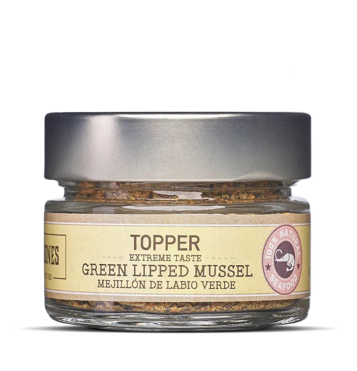 Mr. Bones Topper grönläppad mussla i glasburk 100 g
