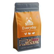 MUSH Everyday Grey frystorkat helfoder kyckling, kalkon och lamm 400g förpackning