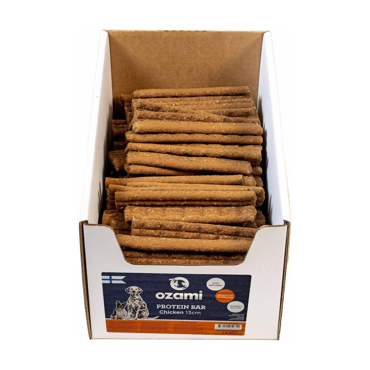 Ozami Proteinbar kyckling (13cm) i förpackning